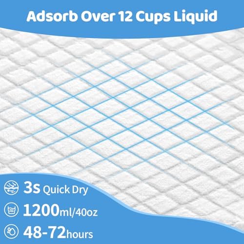 Gimars 130G Thicker Extra Large 36in x 51in Puppy Pads – XL Dog Pee Pads with Reinforced Edges for Large Breeds & Multi-Dog Homes, 100% Leakproof, 48H Absorption, Indoor Training & Floor Protection - Image 3