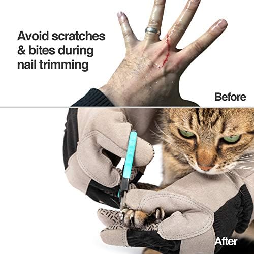 PetFusion Pet Grooming Gloves, Hair Removal and Bathing, Scratch Resistant - Image 3