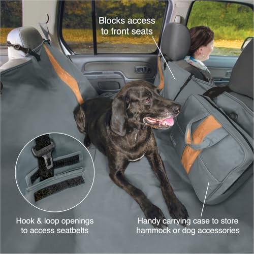 Kurgo Rover Hammock Seat Cover, Black, 55" Wide - Image 3