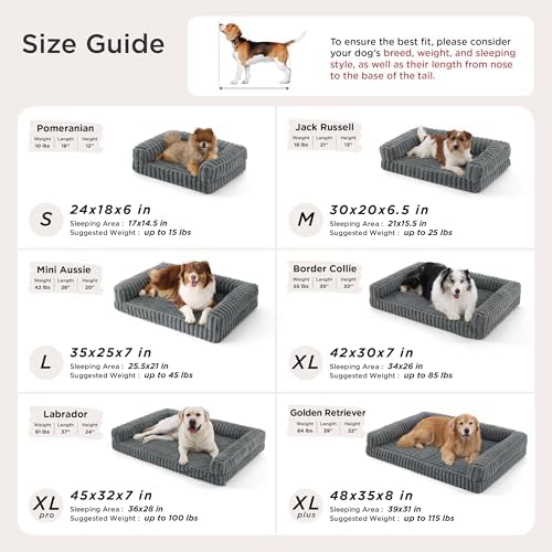 Bedsure ComfyFleece™ Memory Foam Orthopedic Dog Beds Large Sized Dog 35" - Image 6