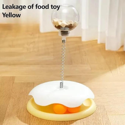 Interactive Cat Toy with Treat Dispenser – Keep Your Kitty Engaged & Rewarded! (Green)