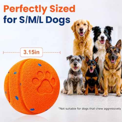 Smart Interactive Dog Toy to Keep Them Busy, Automatic Moving, E-TPU Material, 3 Interactive Modes, IPX7 Waterproof, USB Rechargeable, Active Rolling Ball for Puppy, Medium and Large Dogs - Image 6