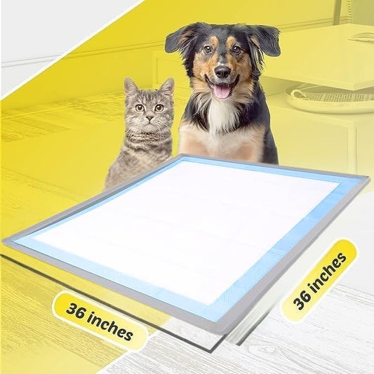 TidyFriend Dog Pad Holder Tray for 36 x 36 Inches Training Pads - Silicon Wee Wee Holder, No Spill Pee Tray for Dogs - Easy to Clean and Store Perfect for Dog Potty (Light Grey)