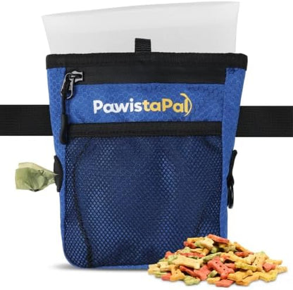 Dog Treat Pouch for Pet Training, One-Hand Magnetic Closure, Hands-Free Treat Bag with Silicone Liner, No Mess No Smell by PawistaPal