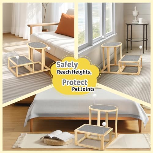 Pawaboo 16.9in Cat Tree Tower, 2-Level Cat Scratch Post with Scratching Mat - Image 4