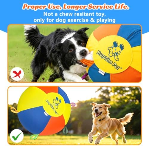 Hap Tim Upgraded 30" Heavy-Duty Herding Ball for Horse Dogs with Nylon Tabs - Image 5