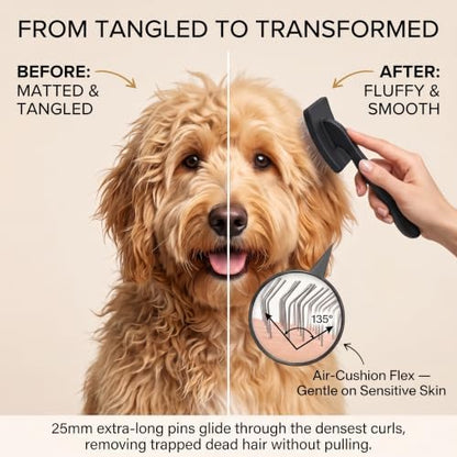 3 PCS Slicker Brush for Dogs, Doodles, Poodles & Long Haired Cats - Image 5