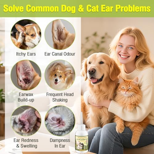 Dog Ear Cleaner Drops for Dogs, 2 Pack 2.03oz, Gentle Ear Cleaning Solution - Image 3