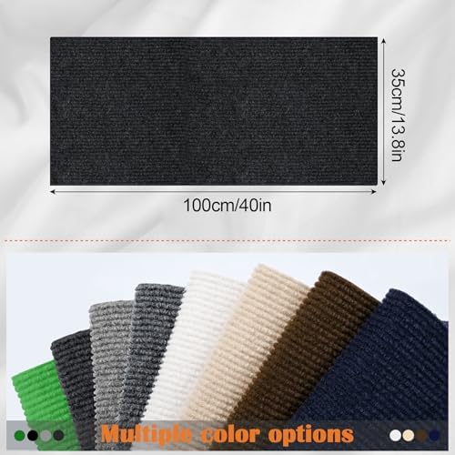 Cat Scratch Furniture Protector - 40" x 13.8" Trimmable Self-Adhesive Cats Claws Scratch Pads, DIY Cat Climbing Couch Protector for Scratch Post Cat Tree Replacement Indoor (Black) - Image 2