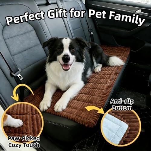 Soft Plush Dog Car Seat Cover & Sofa Protector, Non-Slip Mat (23.6''×59'') - Image 2