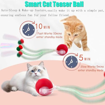 Speed 2.0 Tail Interactive Cat Toys for Indoor Cats, Moving Cat Toy - Image 4