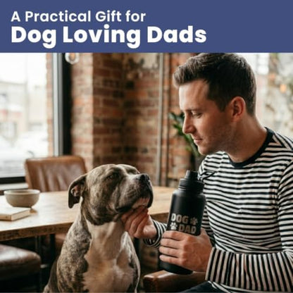 Rubyloo Dog Dad Water Bottle with Detachable Bowl for Dog Lovers - Image 6