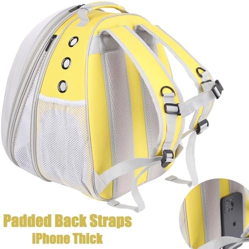 Front Extension Large Cat Backpack Carrier, Fit up to 20 lbs, Space Capsule Astronaut Bubble Window Pet Backpack to Transport Carry Large Cat and Small Puppy - Image 5