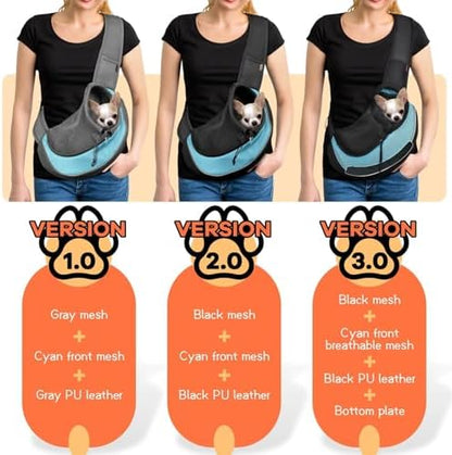 YUDODO Pet Sling Carrier for 2-5 lbs Small Dogs Cat Puppy Crossbody Carrier - Image 2