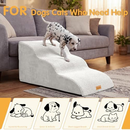 Topmart High Density Extended Foam Dog Ramp&Steps 3 Tiers,15.7" High - Image 5
