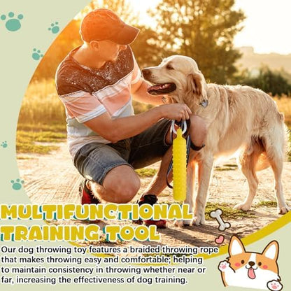 Blueweenly Yellow Dog Bumper Toy Training Dummy, 4 Pcs - Image 4