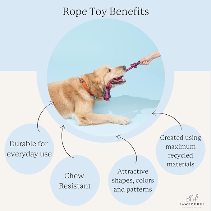 Natural Suede Leather and Rope Chew Toy with Bone Design for Medium and Large Dogs | Durable Interactive Play Toy | Great for Fetch, Tug and Daily Chewing Fun