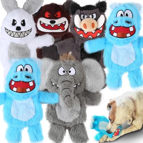 Bzonsmart 6 Pack Squeaky Dog Toys for Small Medium Large Dogs by Bzonsmart