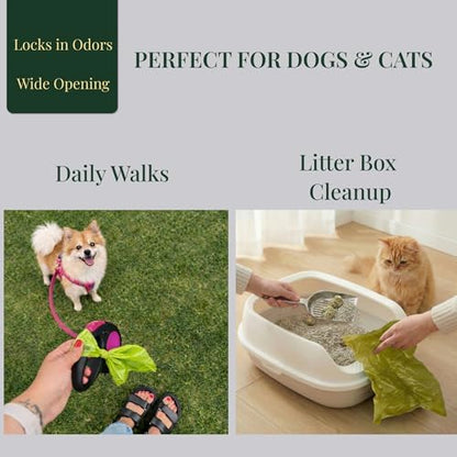 Dog Poop Bags — Unscented, Thick 15 Micron Leak-Proof Pet Waste Bags, 120 Count (8 Rolls) 9 x 13 in Refill Rolls with Easy Tear-Off Perforation & Recyclable Core - Image 7