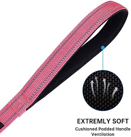 EXCELLENT ELITE SPANKER 5FT Reflective Double Dog Leash for Two Dog 3/4" W - Image 3