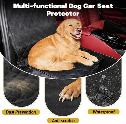 2-Pack Waterproof Front Seat Cover for Dogs with Side Flaps - Image 4