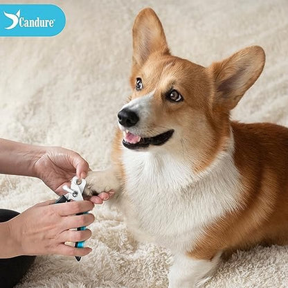 Candure Dog Nail Clippers and Trimmer with Safety Guard to Avoid Over-Cutting Toe Nails, Professional Grooming Pet Nail Clipper with Nail File for Small, Medium & Large Breeds - Image 6