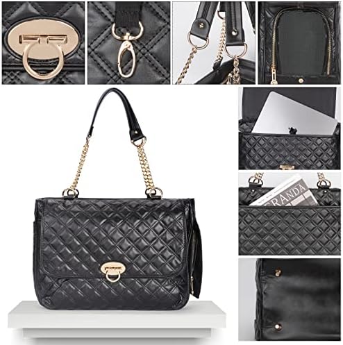 Fashion Pet Carrier Dogs Cat Small Animals Purse Bag, Leather Pet Carriers Dog Puppy Kitten Tote Travel Handbag TSA Airline-Approved - Image 5