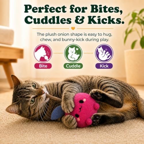 Durable and lnteractive Cat Teething Stick Toys: Chewing Stick, Grinding Teeth Rod, and chewable Cat Doll for Your Pet's Entertainment (Red) - Image 3