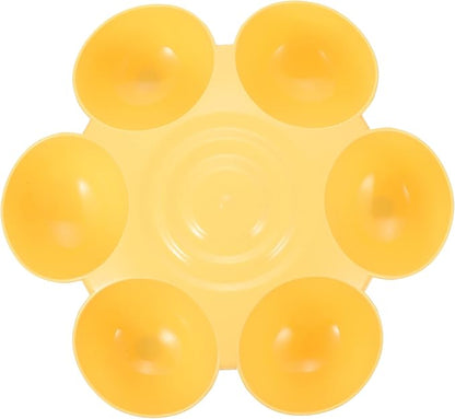 Decorative Pet Food Bowl Flower Design Multi-Puppy Feeder for Cats and Dogs Dining and Treats