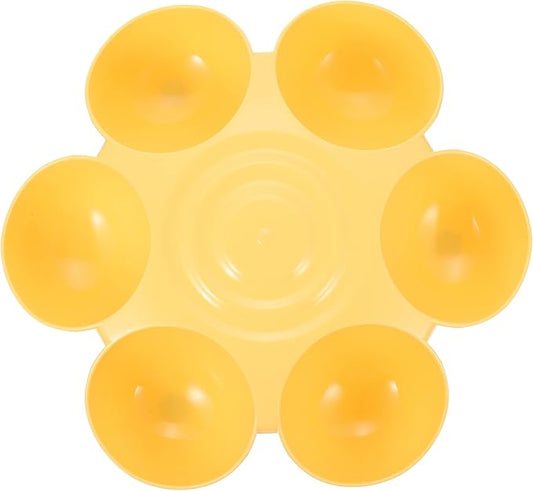 Decorative Pet Food Bowl Flower Design Multi-Puppy Feeder for Cats and Dogs Dining and Treats