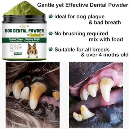 Dog Dental Powder, Easy Teeth Cleaning, Breath Freshener, Plaque Remover - Image 4