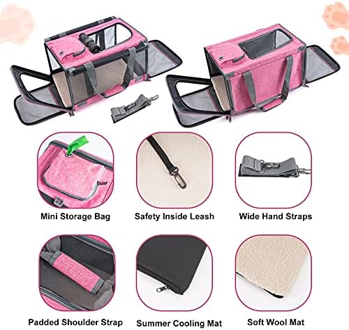 GAPZER Pet Carrier for Large and Medium Cat, Soft-Sided Pet Crate for Puppy - Image 4