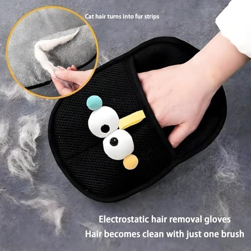 Pet Hair Remover Glove, 2PCS Upgraded Magic Brush Electrostatic Mitt for Dogs & Cats, Pet Hair Removal Glove Tool for Furniture, Car Seat, Clothes, Couches, Carpet, Laundry - Image 4