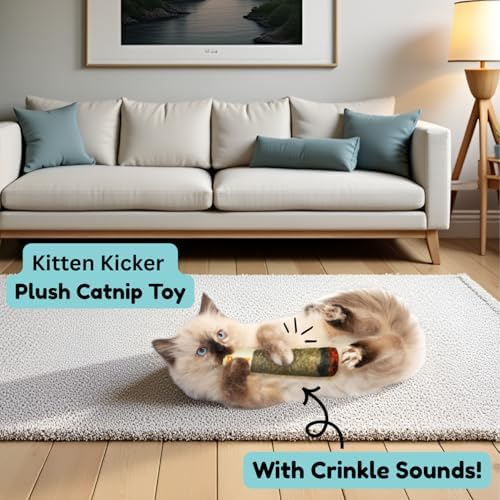 Nestpark Cat Doobie Catnip Cat Toy - Crinkle Kitten Kicker with Extra Strong Catnip - Funny Interactive Cat Toy Indoor Cat Gifts - Image 3