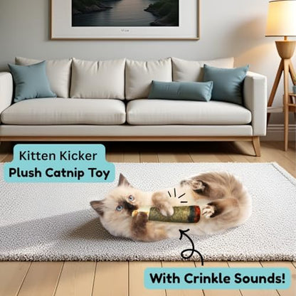 Nestpark Cat Doobie Catnip Cat Toy - Crinkle Kitten Kicker with Extra Strong Catnip - Funny Interactive Cat Toy Indoor Cat Gifts - Image 3