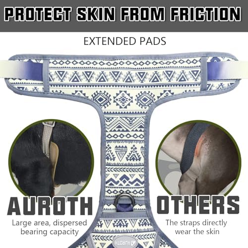 AUROTH Tactical Dog Harness Medium Sized Dog No Pull Adjustable Dog Vest - Image 4