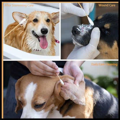 eyxformula 6" Dog Ear Cleaning Swabs with Extra Large Cotton Tips, 200 Pcs - Image 4