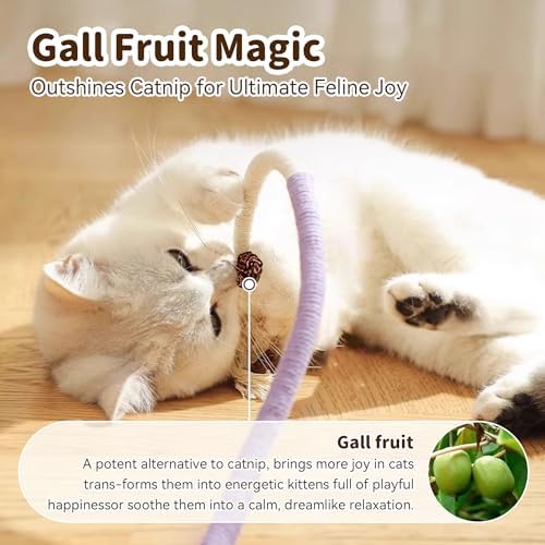 Interactive Cat Toys for Indoor Cats, 3 Chew Ropes 1 Silvervine Stick - Image 4