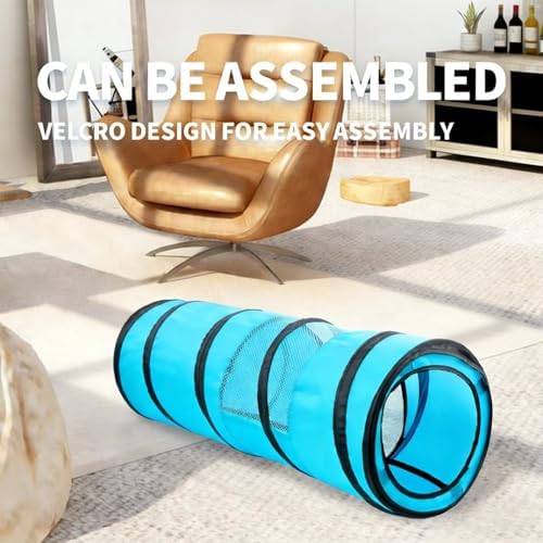 PAWISE Cat Tunnel for Indoor Cats, Collapsible Pet Tube with Peek Hole - Image 7