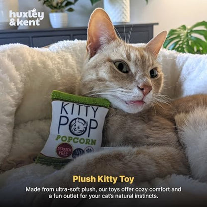 Huxley & Kent Plush Cat Toy - Interactive Catnip Toy for Cats & Kittens - Soft with Crinkle & Catnip - Fun Indoor Play - Kitty Pop - Image 6