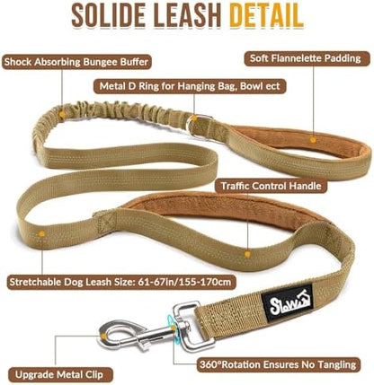 SlowTon No Pull Dog Harness and Leash Set - Heavy Duty, Soft Padded - Image 4
