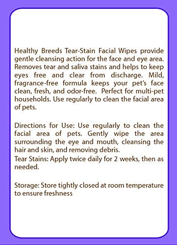 Healthy Breeds Yorkshire Terrier Tear Stain Wipes 70 Count (Pack of 2) - Image 2