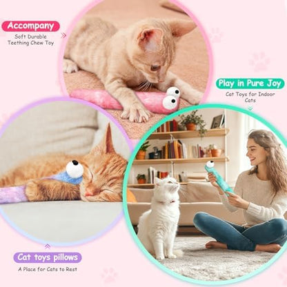 Cat Toys Pillows, 3 Pack Cat Kicker Toy for Kittens and Adult Cats - Image 4