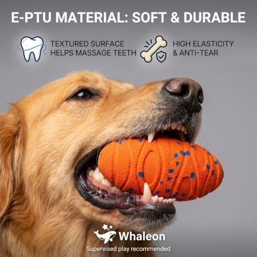 Interactive Dog Ball for Medium & Large Dogs, E-TPU Football Toy - Image 5