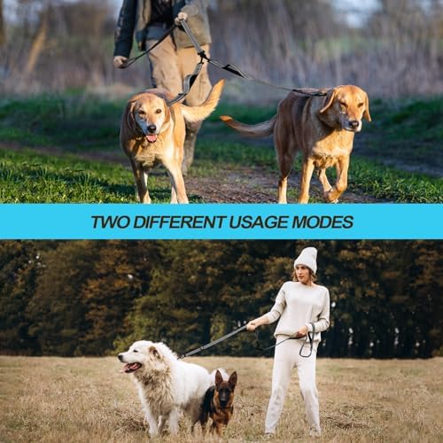 PetBonus Double Dog Leash, No Tangle Dual Leash, Walking Training Lead - Image 5