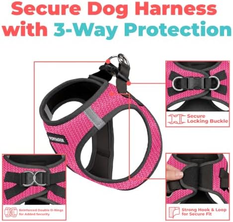 Voyager Step-in Air Dog Vest Harness - Fuchsia 2-Tone, X-Large - Image 2