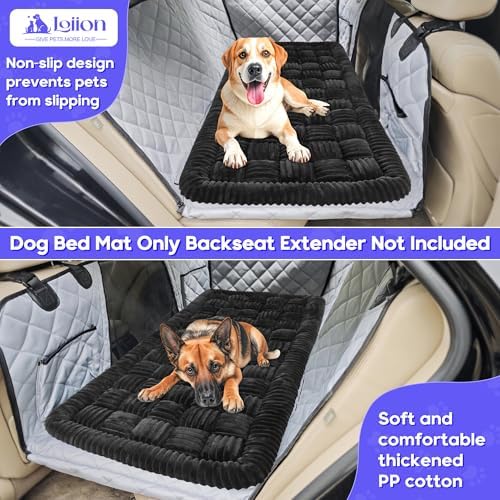 Dog Car Bed Mat Non-Slip Backseat Extender Dog Bed 50" x24.6" Black - Image 2