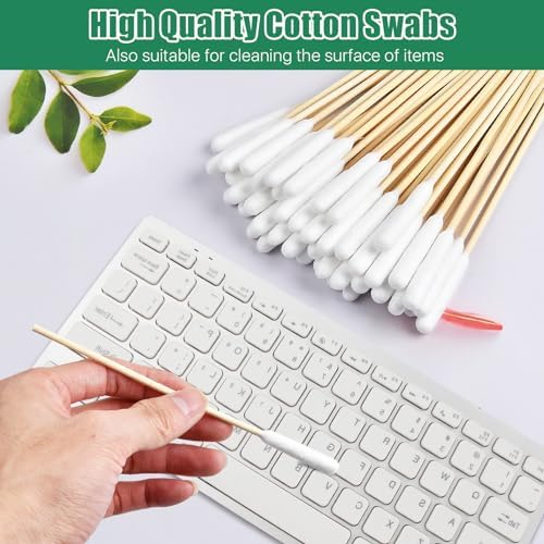 Dog Qtips, 6"Cotton Swabs with Long Bamboo Handle Sticks for Dog Ear Care - Image 7