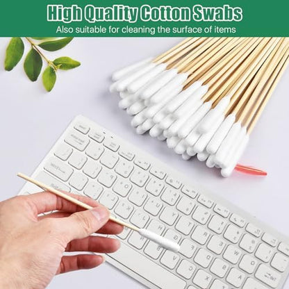 Dog Qtips, 6"Cotton Swabs with Long Bamboo Handle Sticks for Dog Ear Care - Image 7