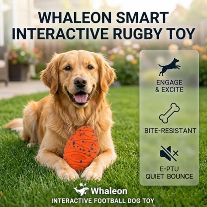 Interactive Dog Ball for Medium & Large Dogs, E-TPU Football Toy - Image 2